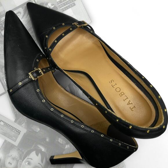 Talbots Studded Mary Jane Heels - Picture 1 of 6